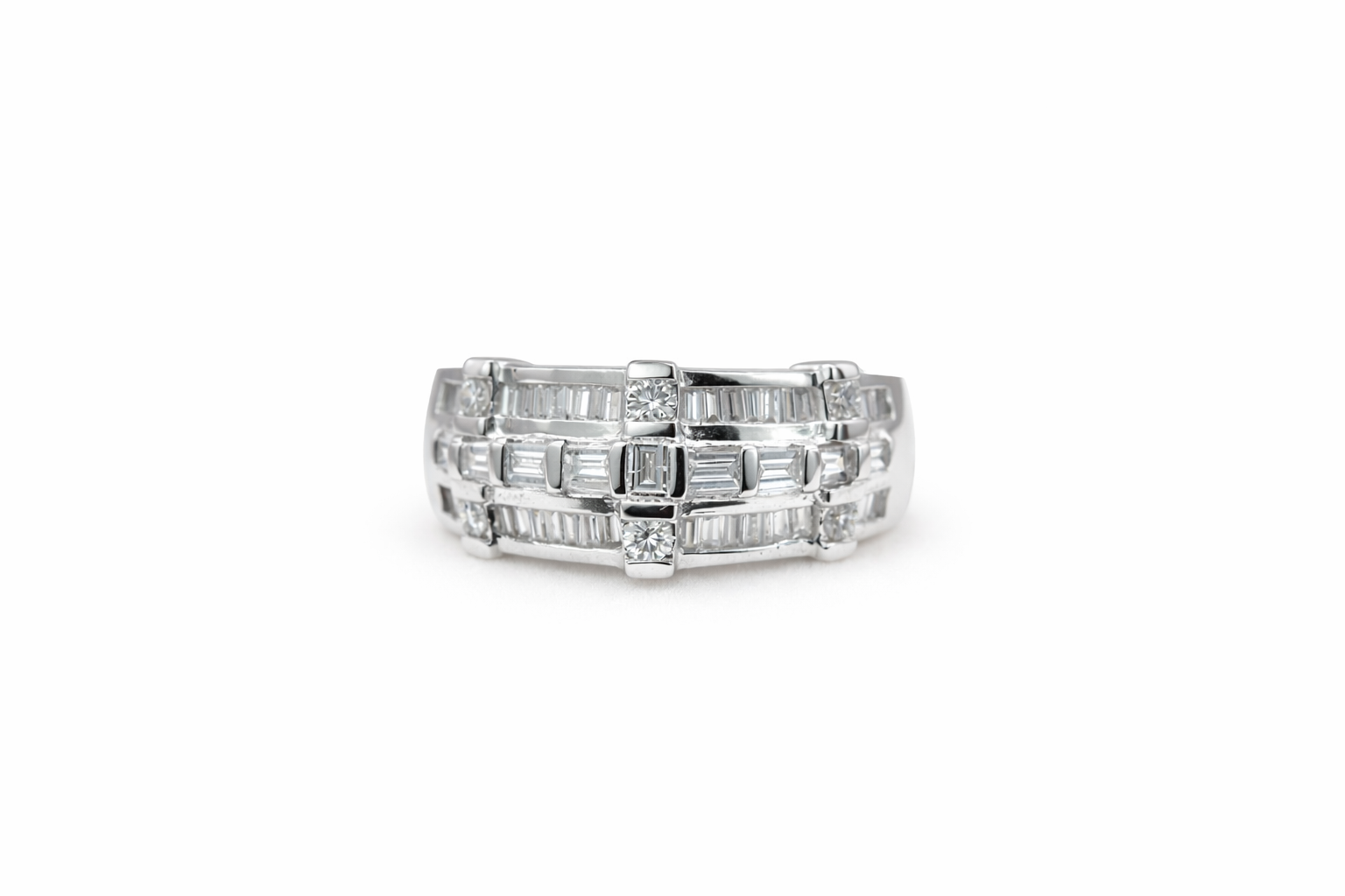 The Regent Baguette Diamond Ring