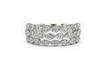 Triple Row Marquise Illusion Diamond Band