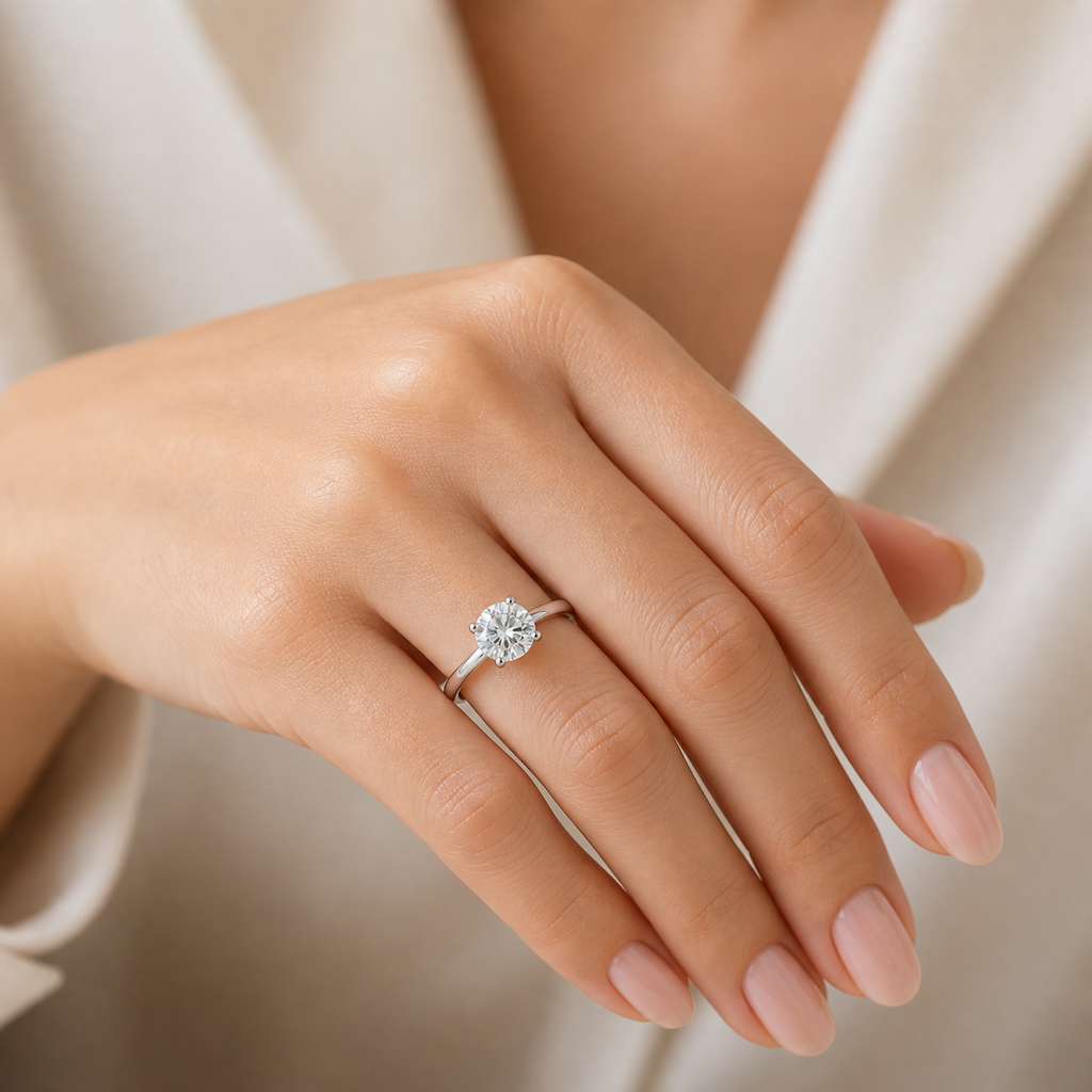 1.58 CT Round Lab ~ The Classic Setting