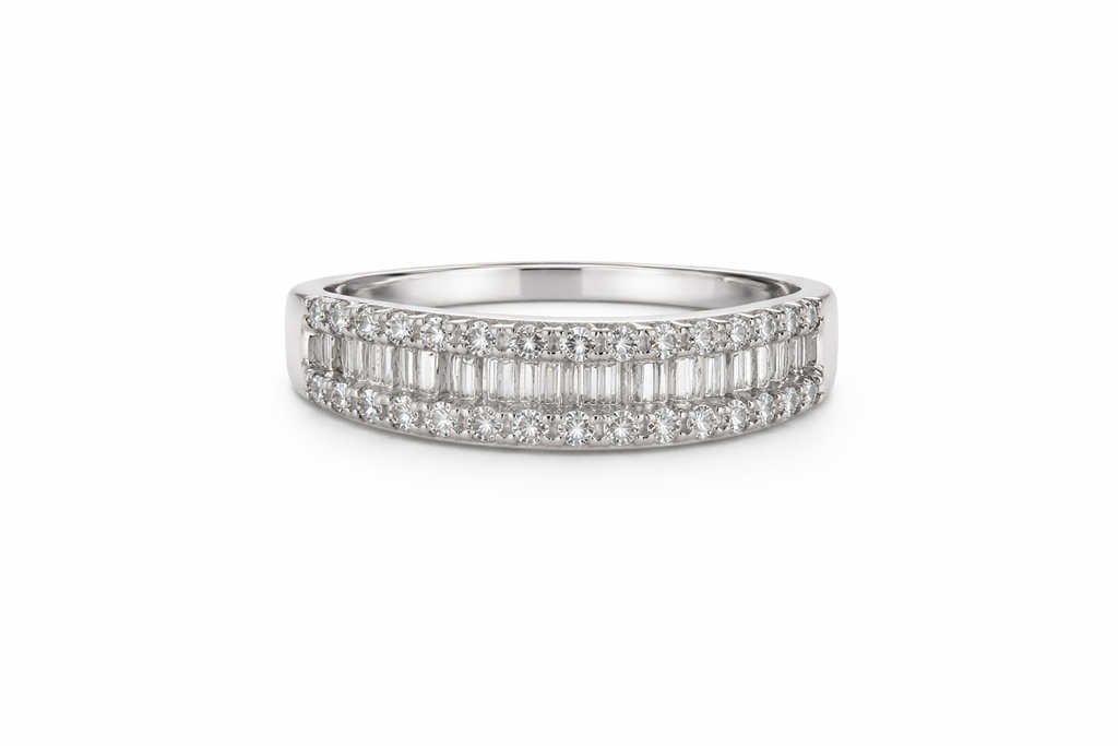 Eternelle Baguette Diamond Band Ring