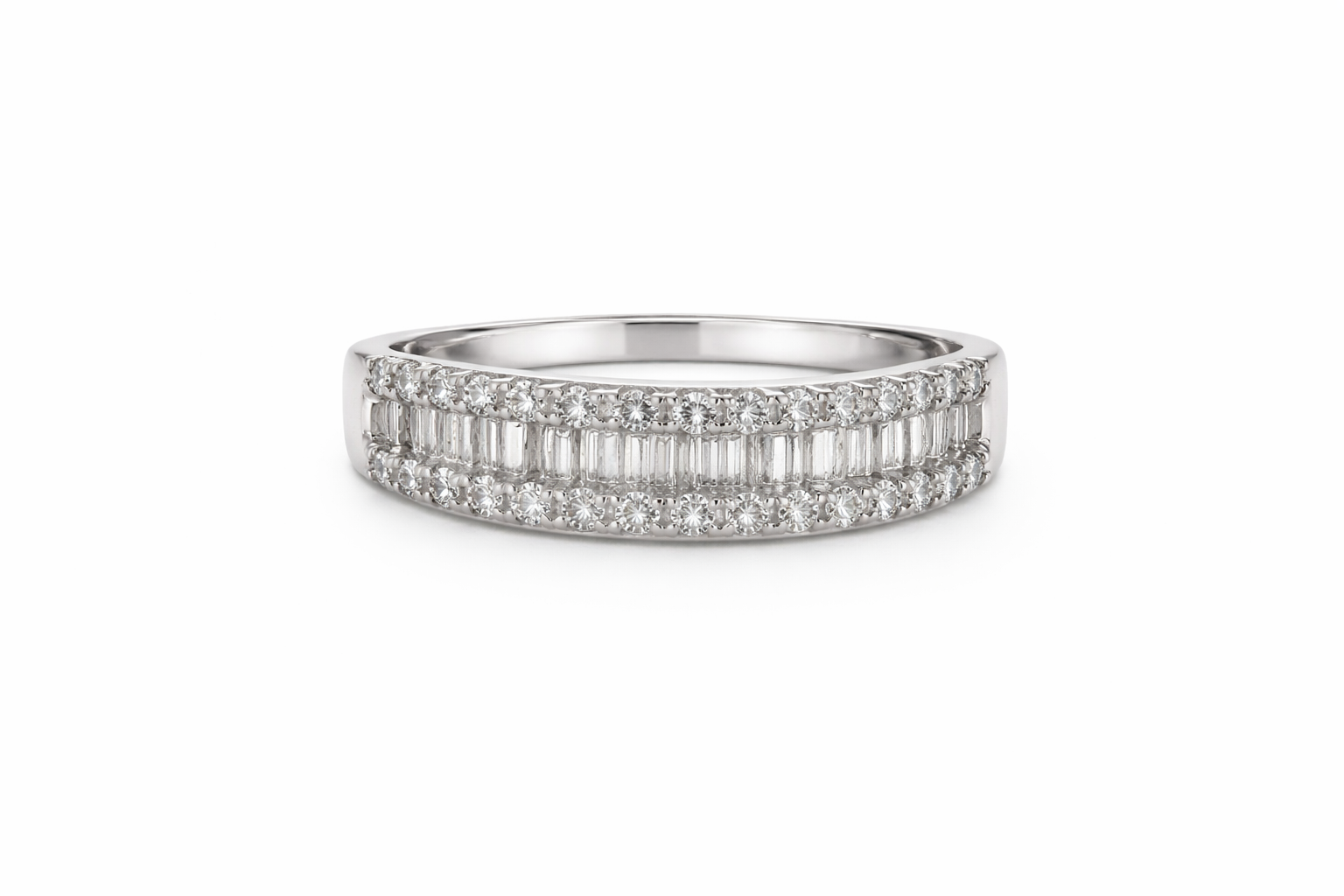 Eternelle Baguette Diamond Band Ring