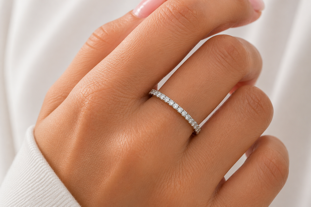 Classic Pavé Diamond Eternity Band