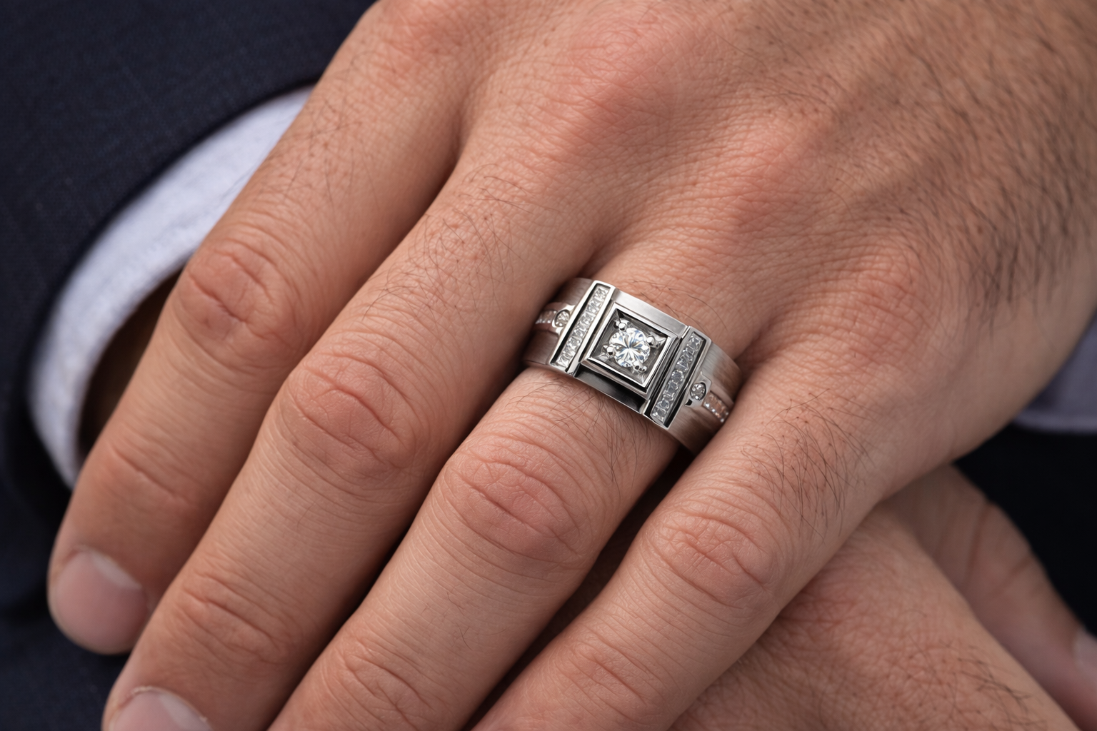 The Titan Square Diamond Ring