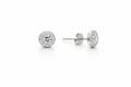 Classic Halo Diamond Stud Earrings