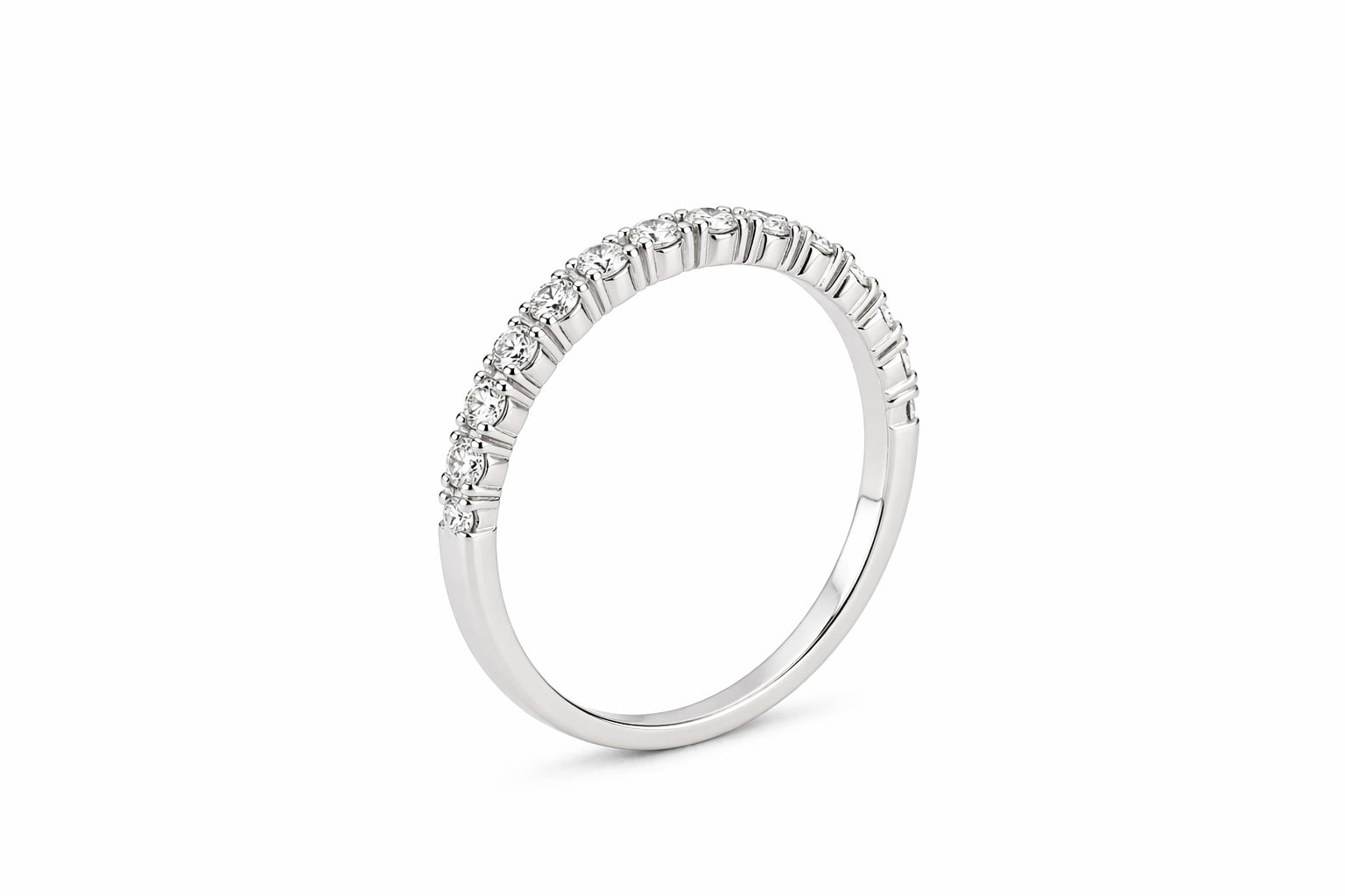 Brilliance Line Diamond Half Eternity Ring