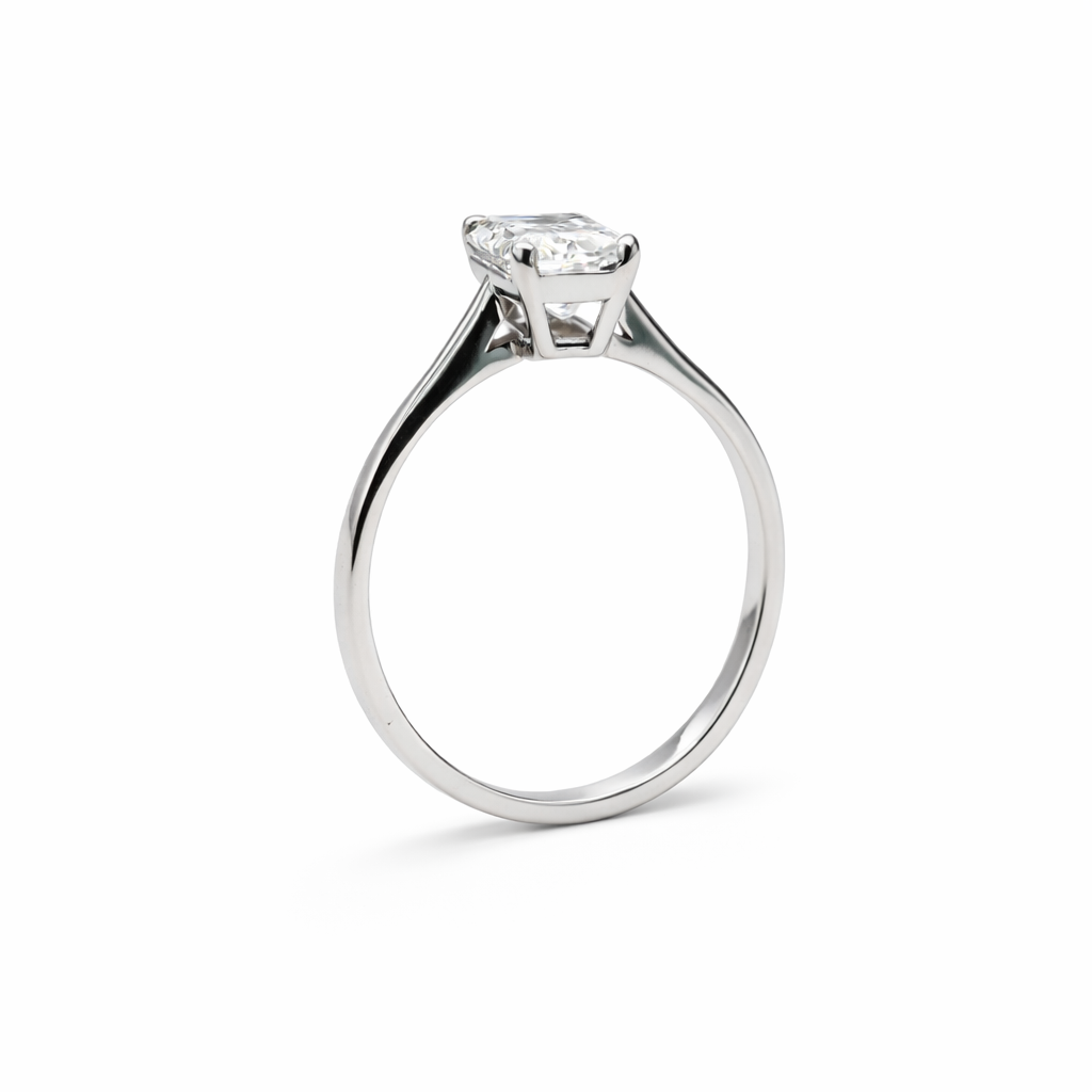 2.05 CT Emerald Lab ~ The Classic Setting