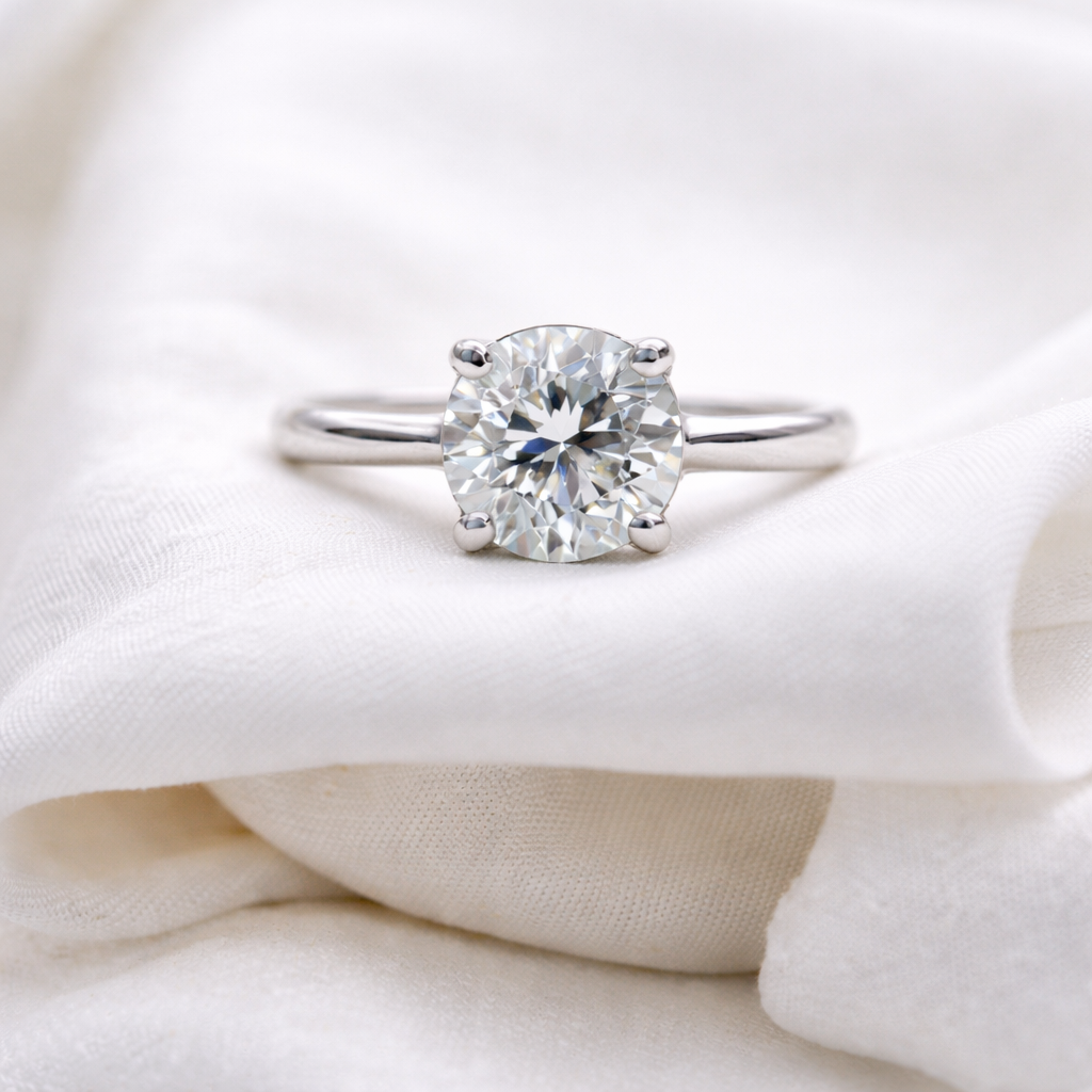 2.50 CT Round Lab ~ The Classic Setting