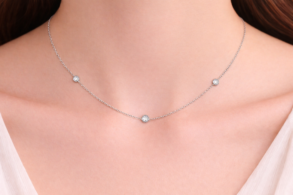 Diamond Trio Necklace