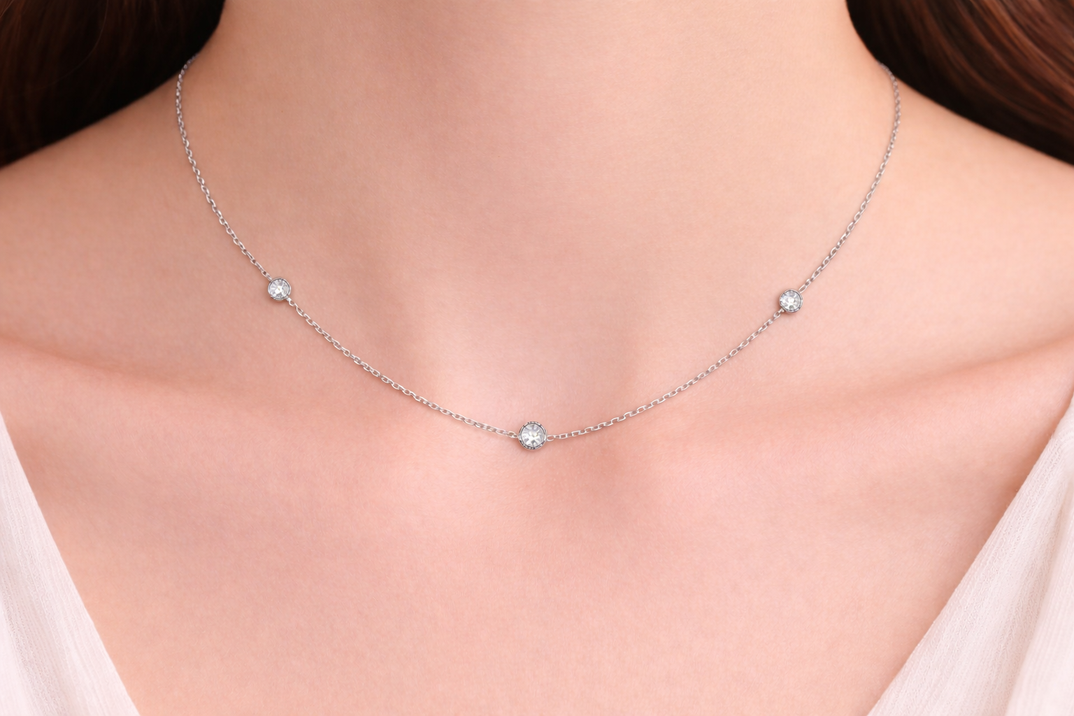 Diamond Trio Necklace
