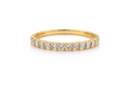 18K Yellow Gold Pavé Diamond Stackable Ring