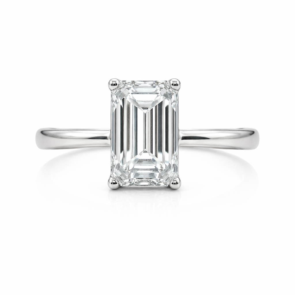 3.70 CT Emerald Lab ~ The Classic Setting