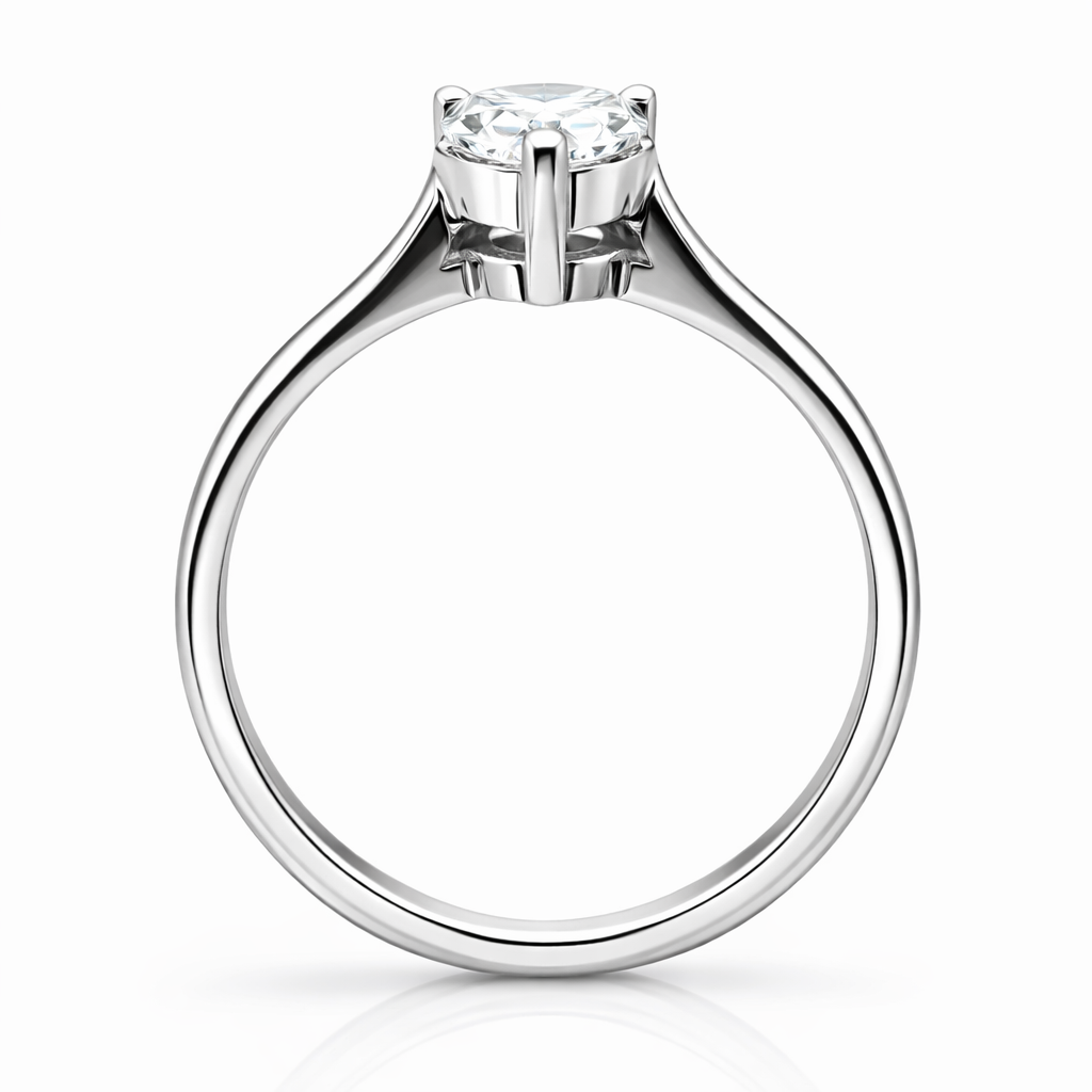 1.10 CT Pear Lab ~ The Classic Setting