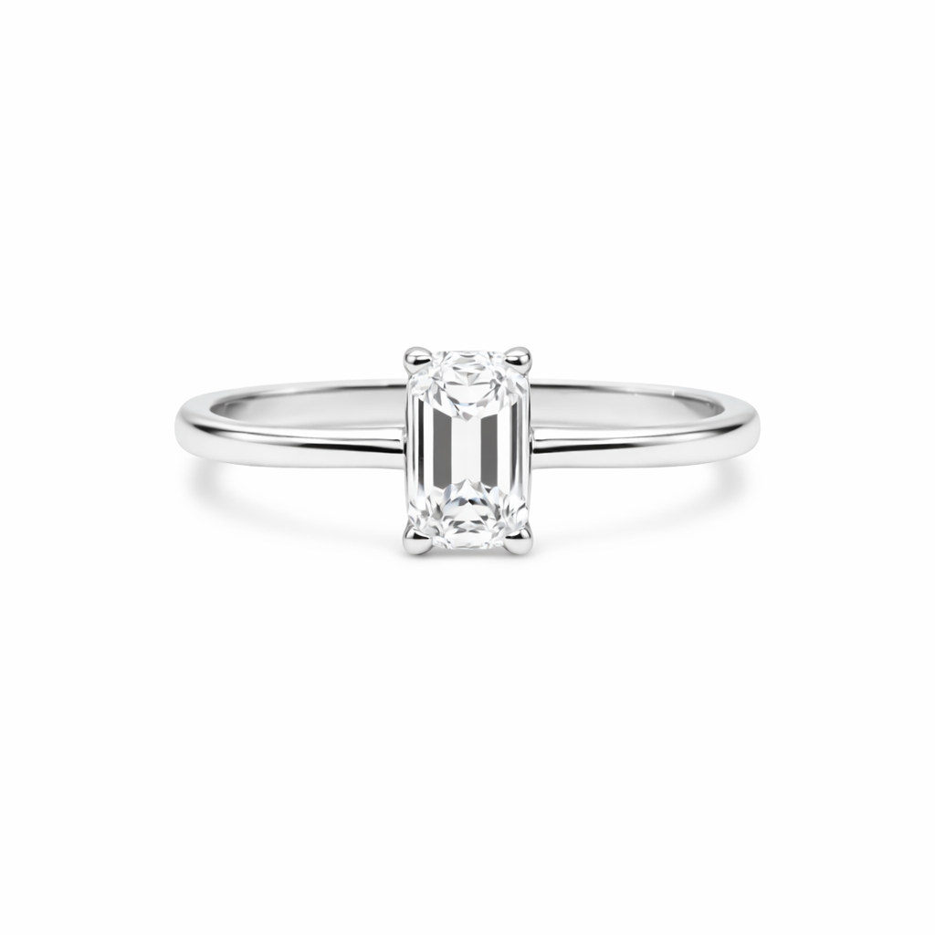 2.05 CT Emerald Lab ~ The Classic Setting
