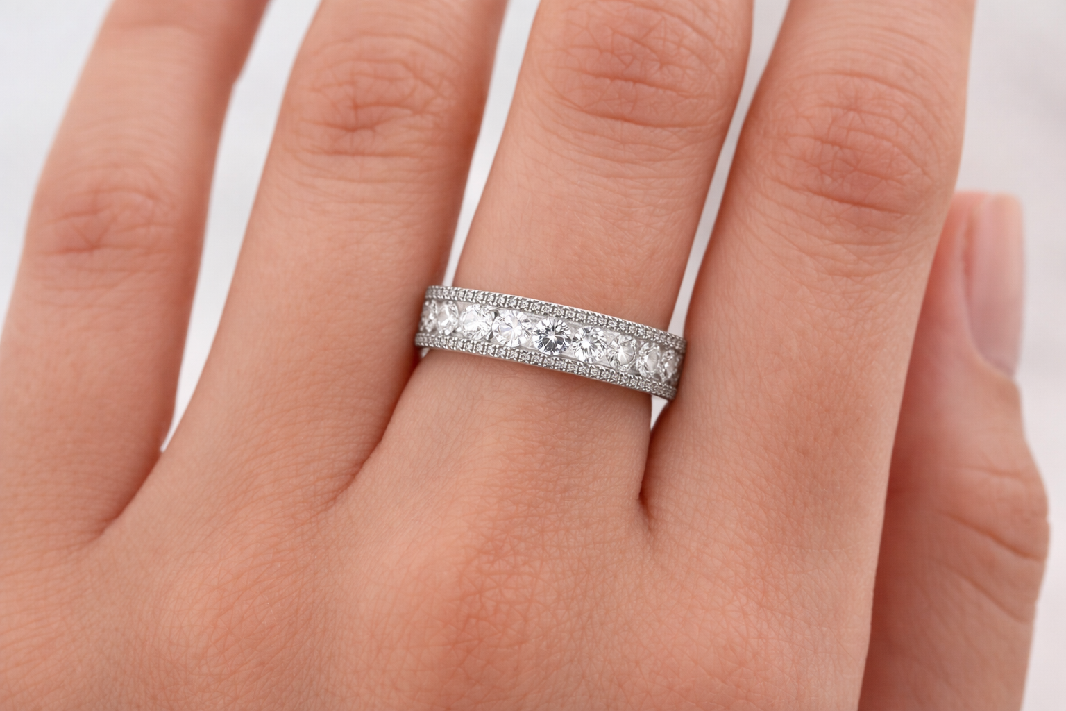 Luxe Illusion Diamond Band Ring