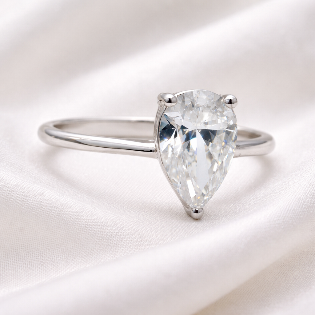 2.00 CT Pear Lab ~ The Classic Setting