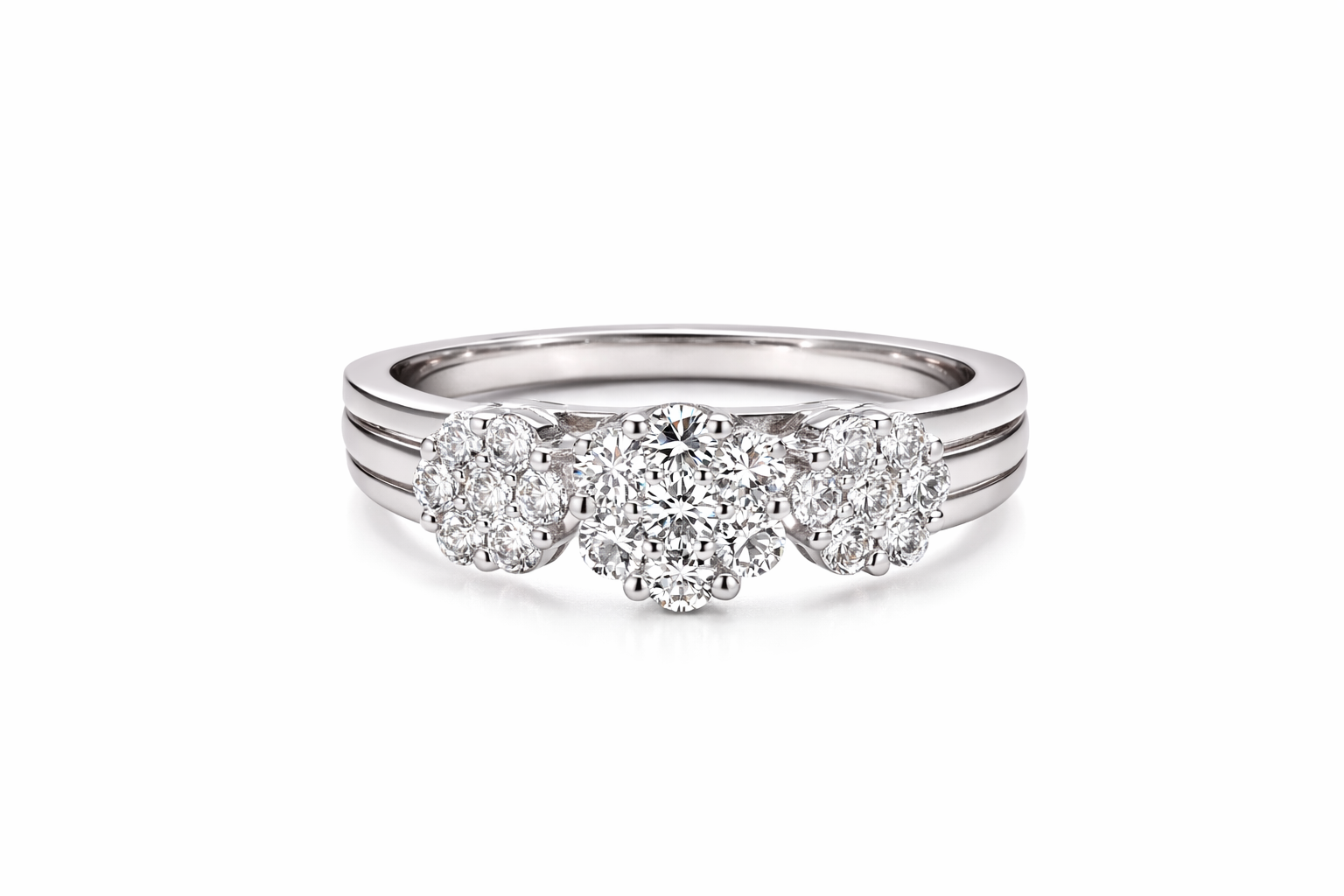 The Capri Cluster Diamond Ring