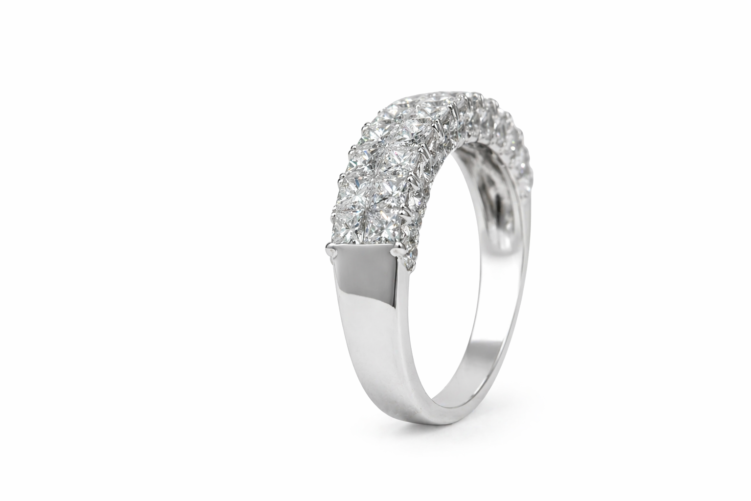 Row Diamond Pavé Band