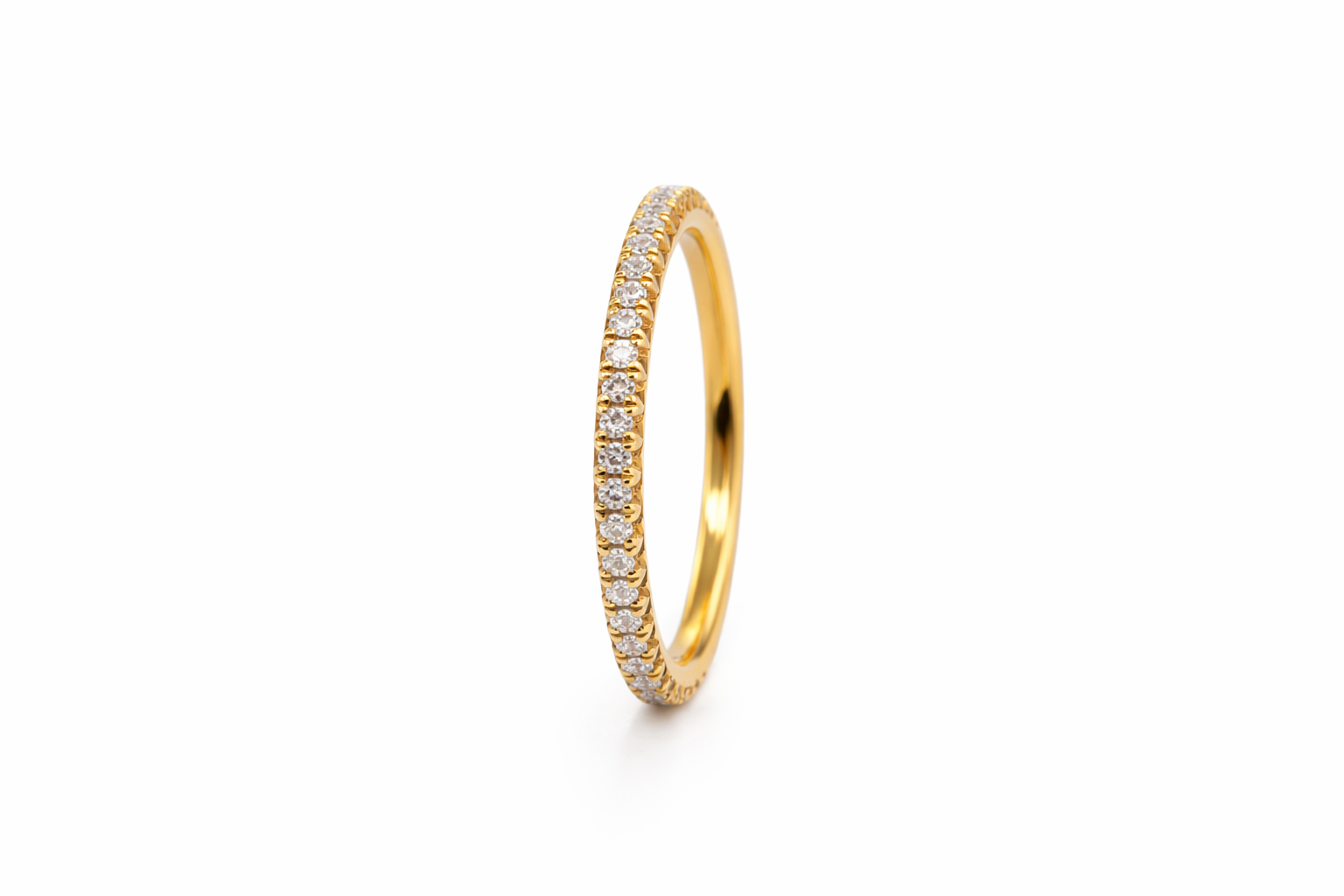 18K Yellow Gold Diamond Eternity Band
