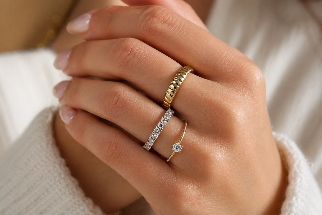 Brilliance Line Diamond Half Eternity Ring