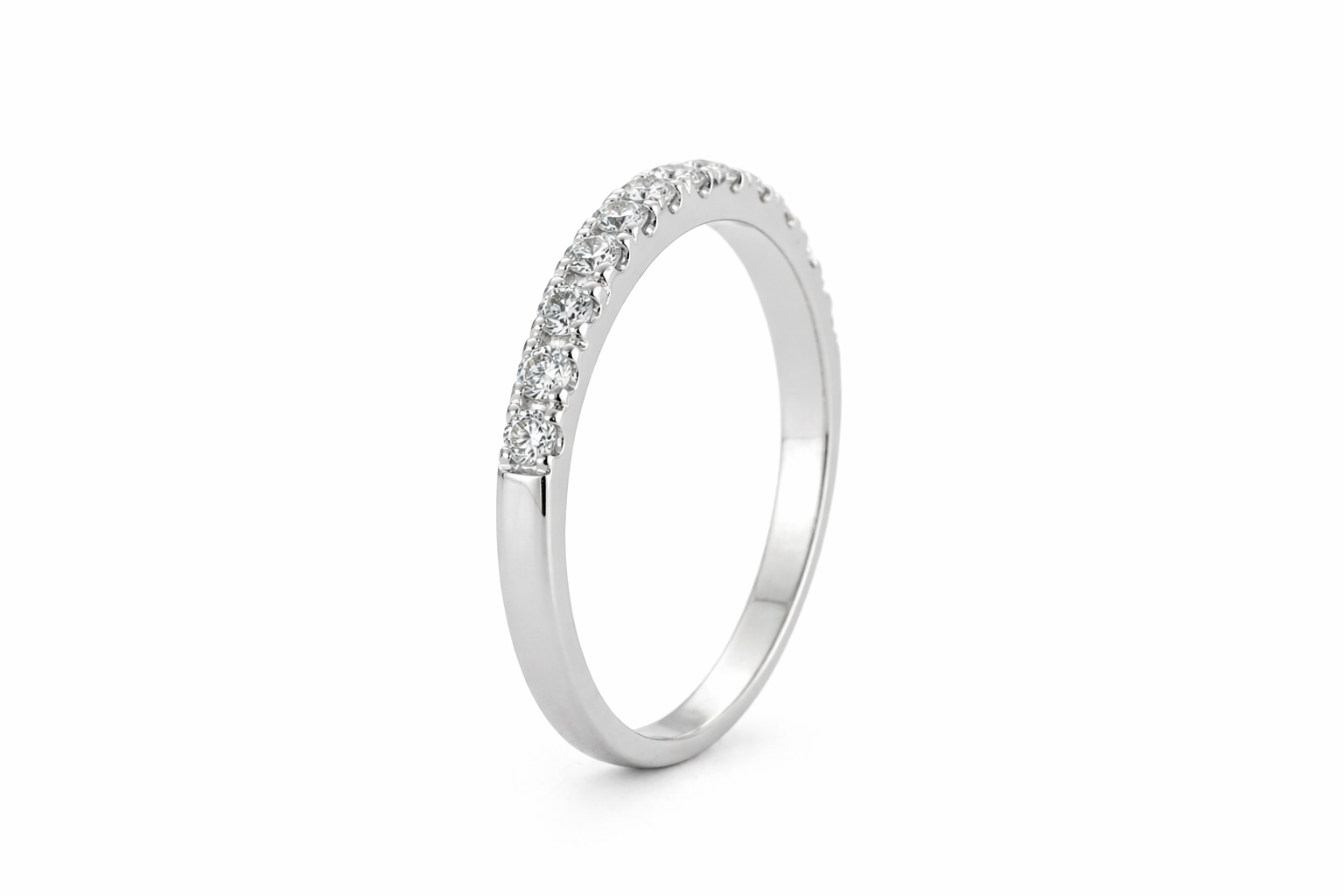 Delicate Half Eternity Diamond Band
