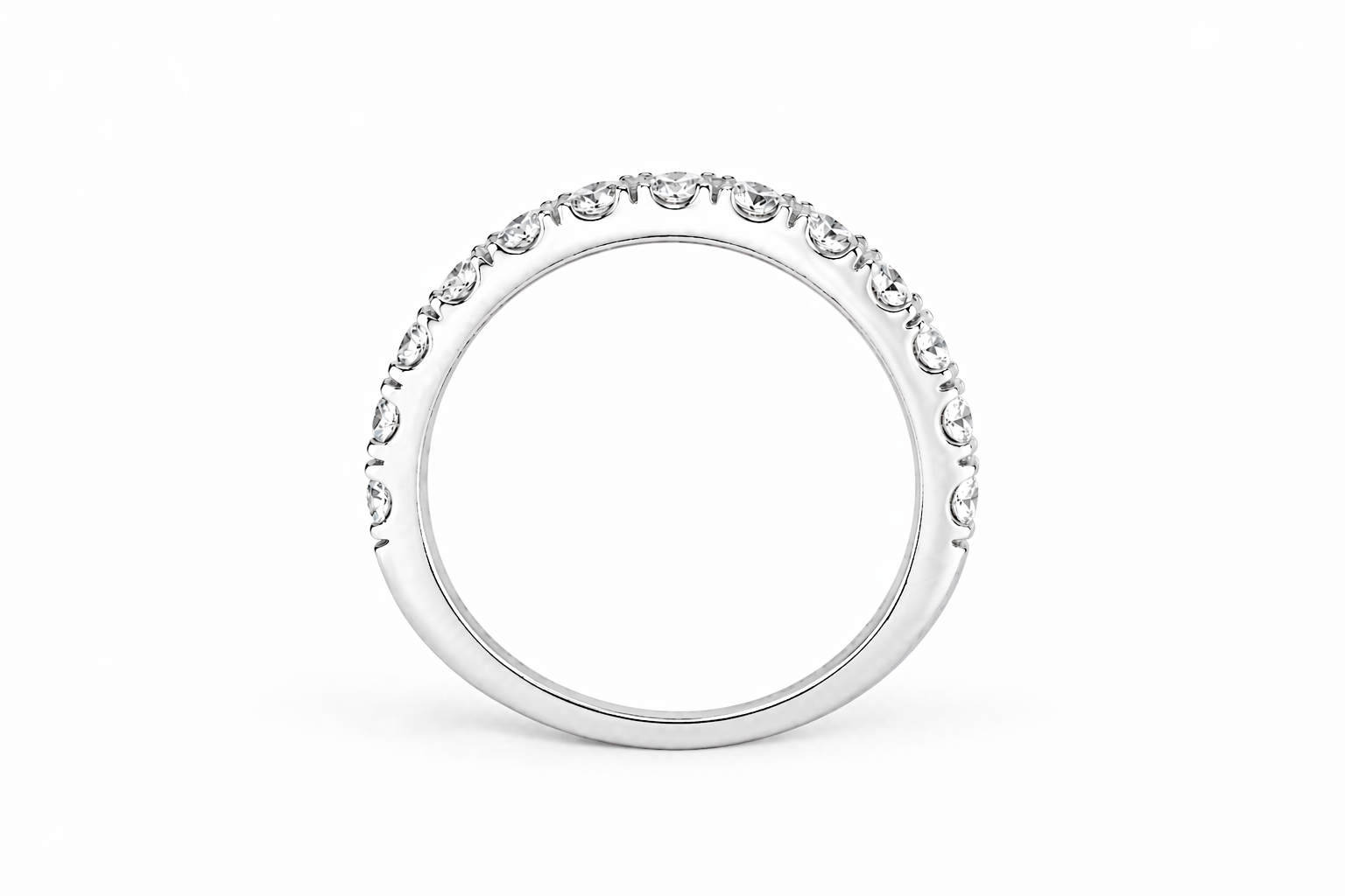 Classic Diamond Half Eternity Ring