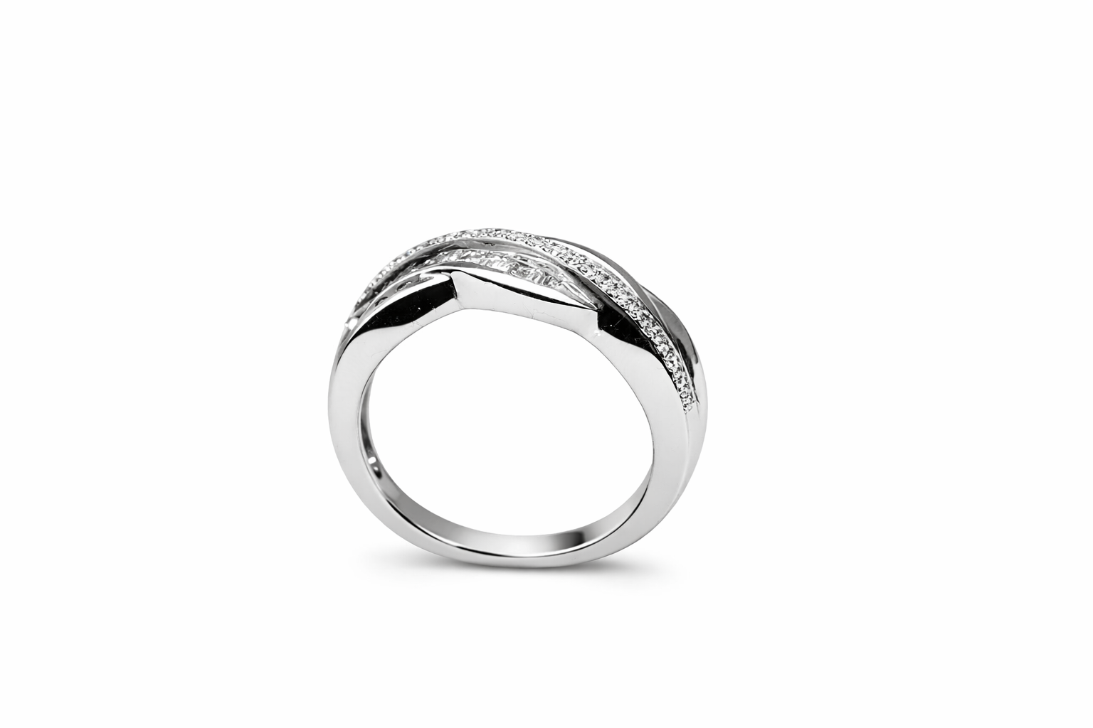 Swirl Baguette Ring