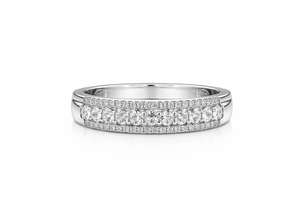 Radiance Multi-Row Diamond Band Ring