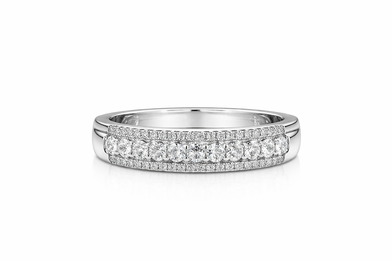 Radiance Multi-Row Diamond Band Ring