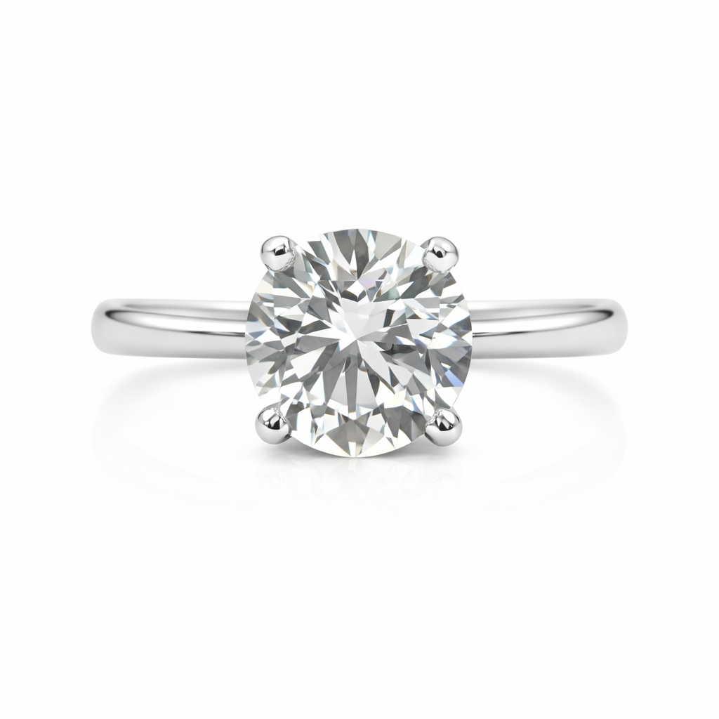 3.30 CT Round Lab ~ The Classic Setting