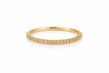 18K Yellow Gold Diamond Micro Pavé Band