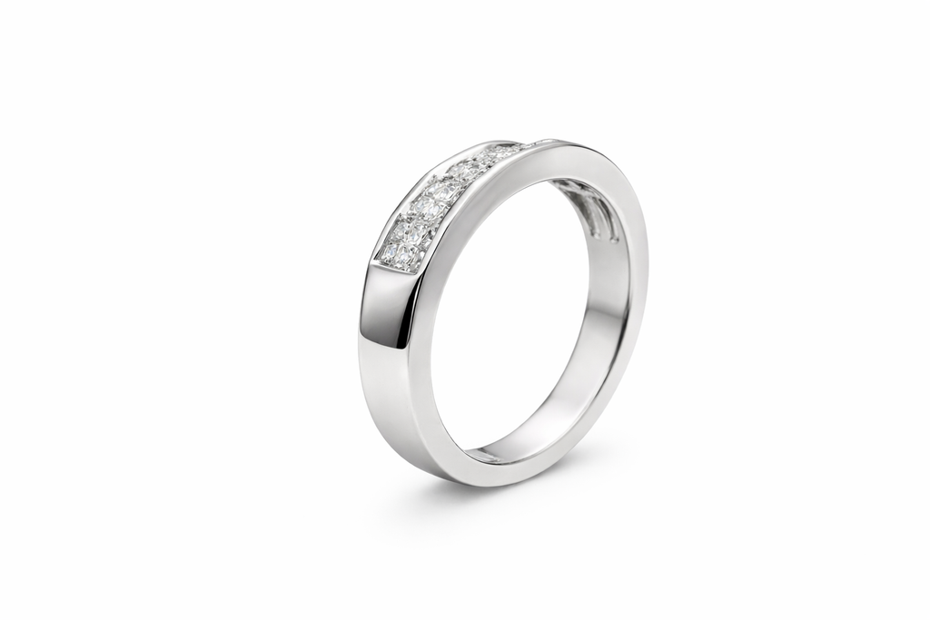 Trinity Pavé Diamond Band Ring