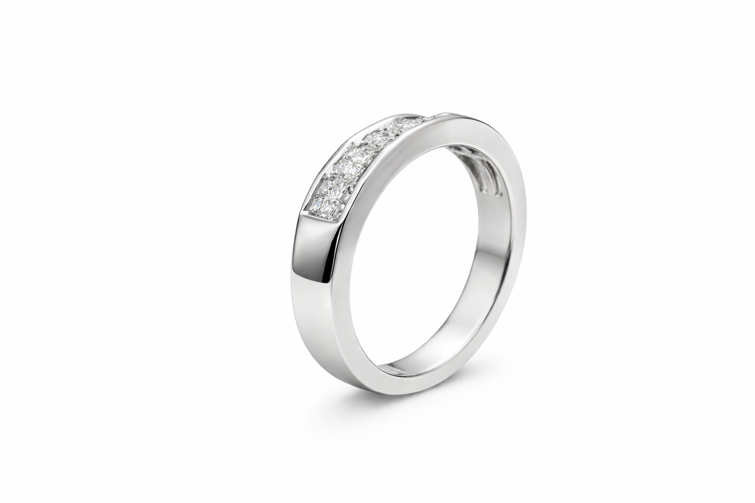 Trinity Pavé Diamond Band Ring