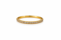 18K Yellow Gold Micro Pavé Diamond Band