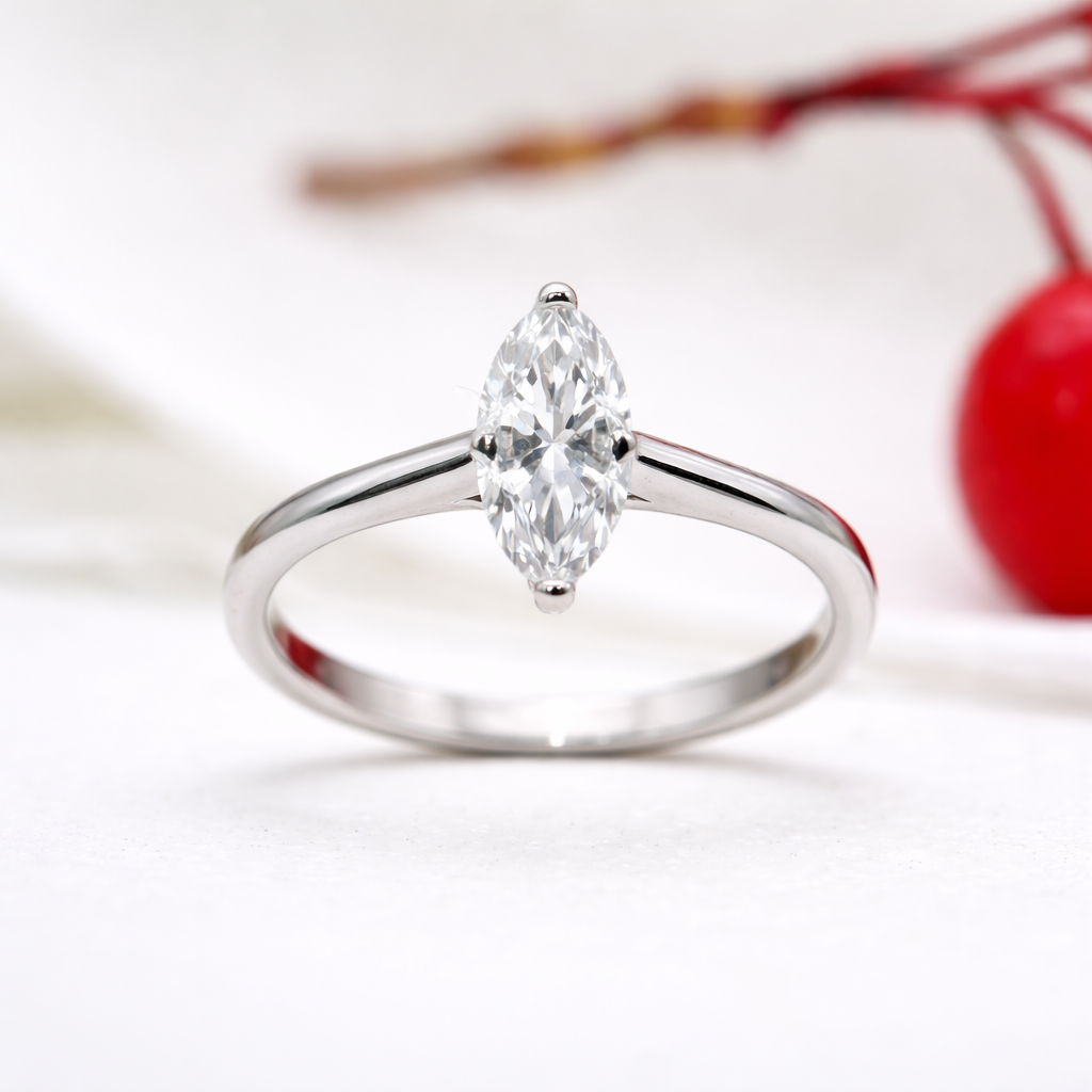 1.24 CT Marquise Lab ~ The Classic Setting
