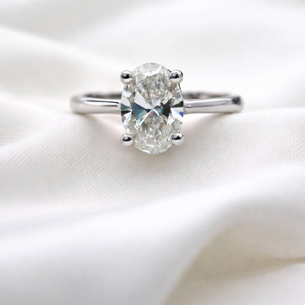 2.10 CT Oval Lab ~ The Classic Setting