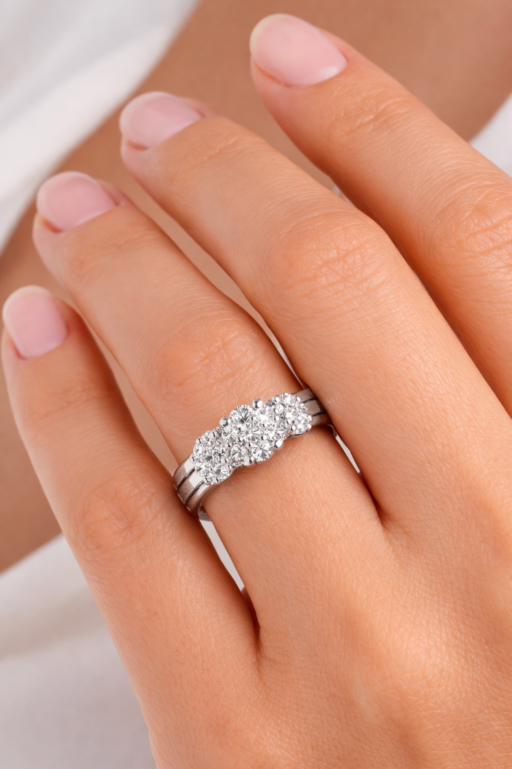 The Capri Cluster Diamond Ring