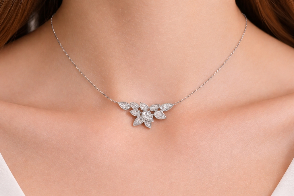 Diamond Bloom Necklace