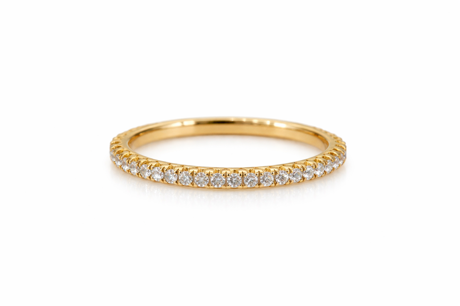 18K Yellow Gold Diamond Eternity Band
