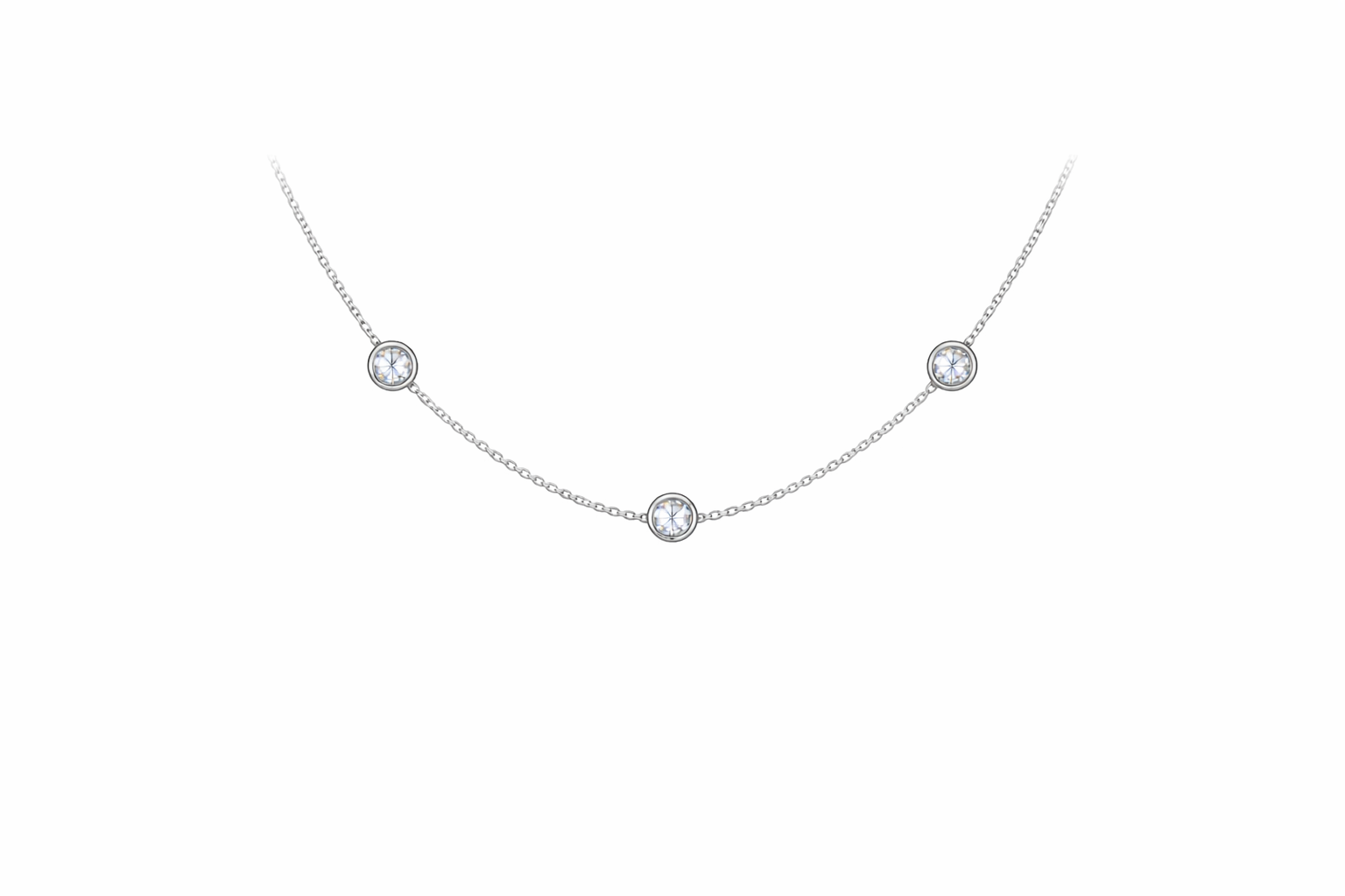 Diamond Trio Necklace