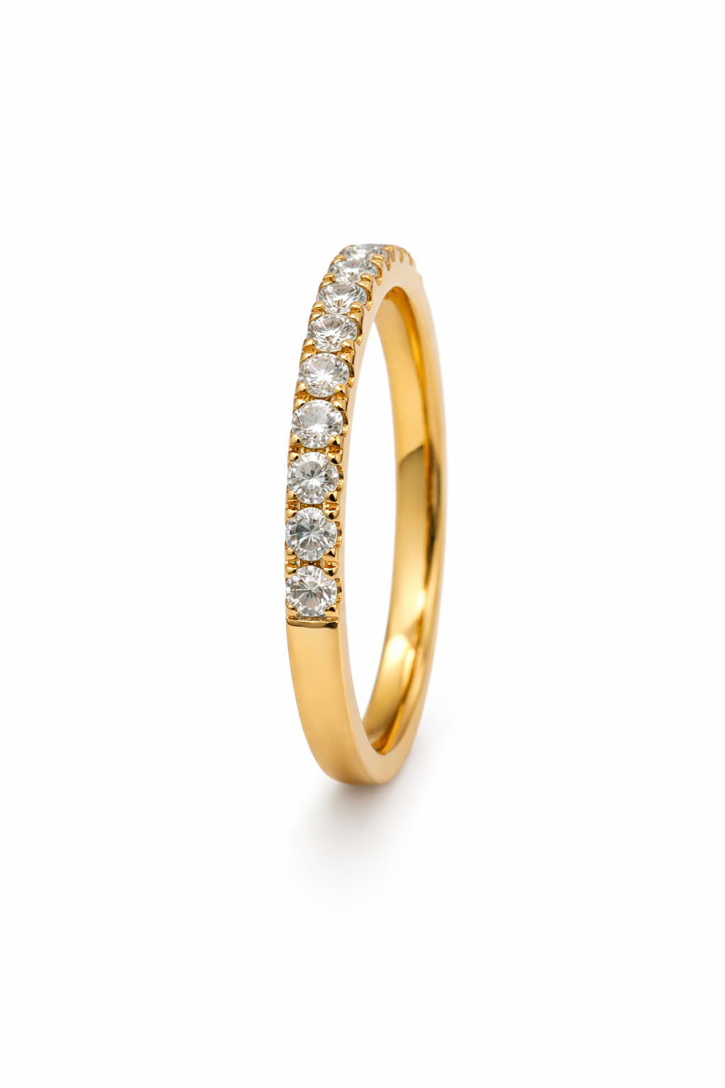 18K Yellow Gold Diamond Anniversary Band
