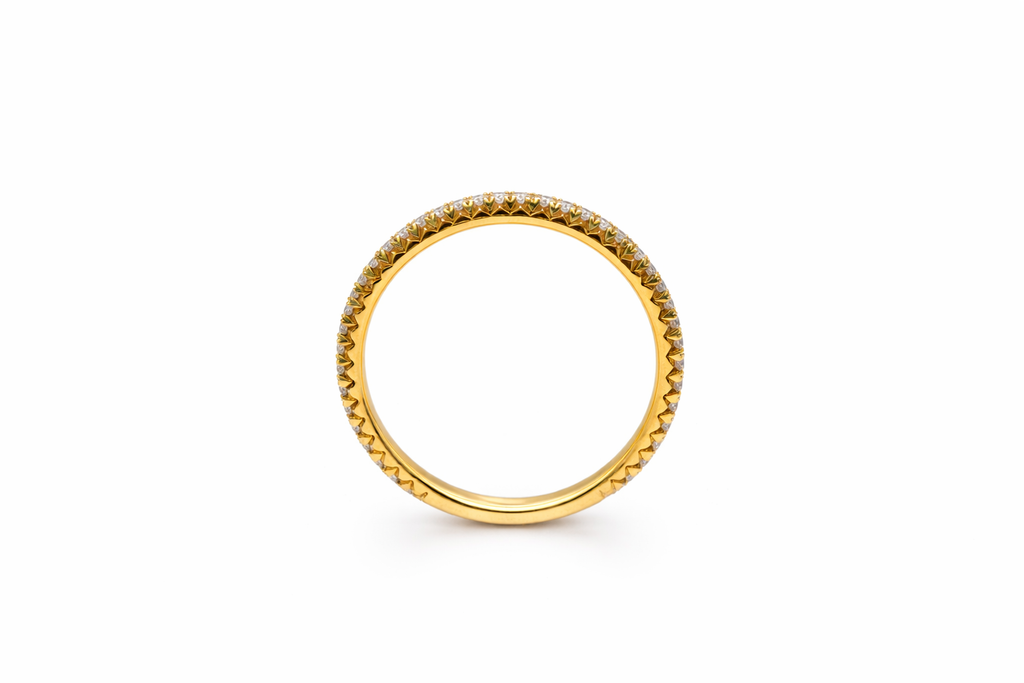 18K Yellow Gold Diamond Eternity Band