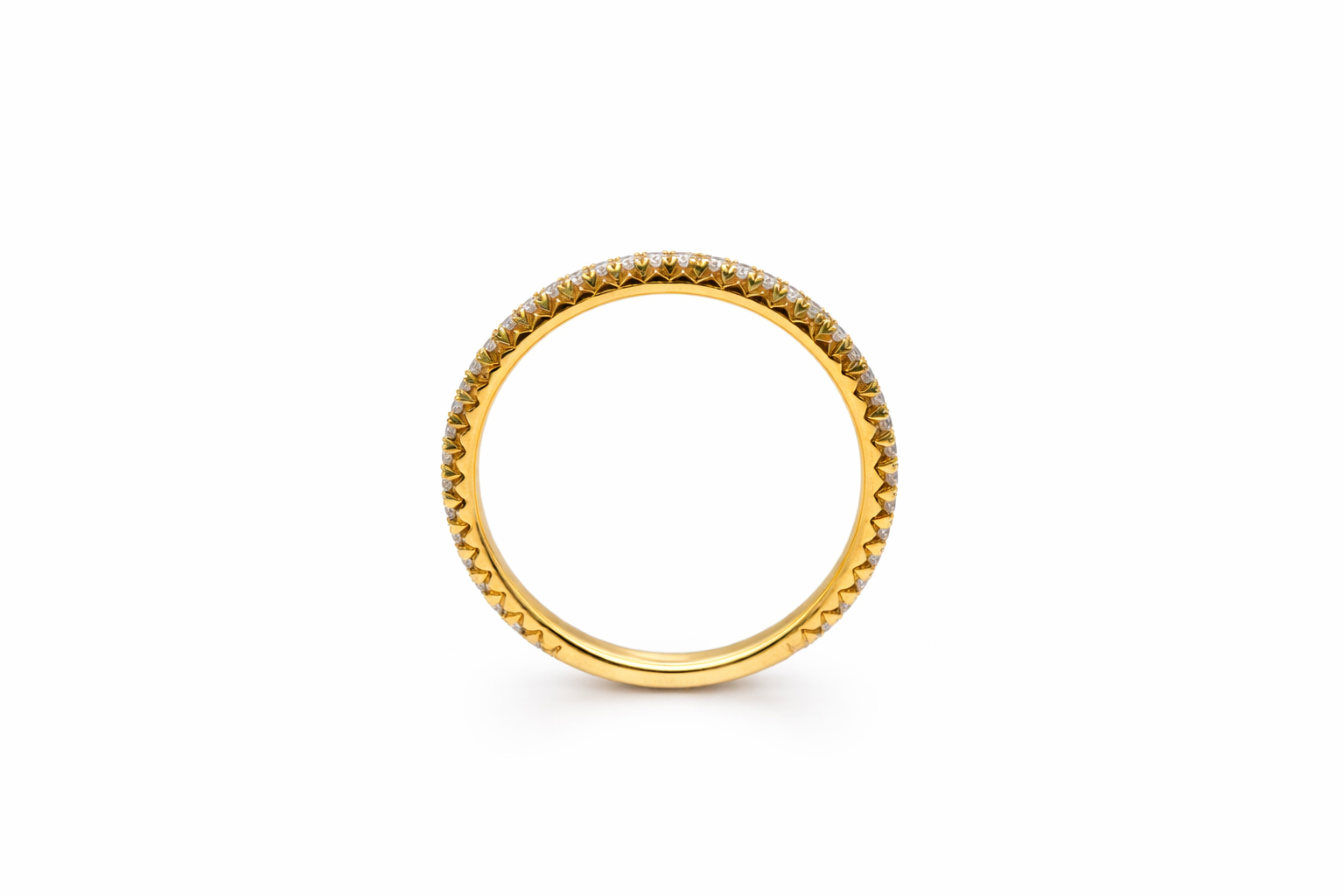 18K Yellow Gold Diamond Eternity Band