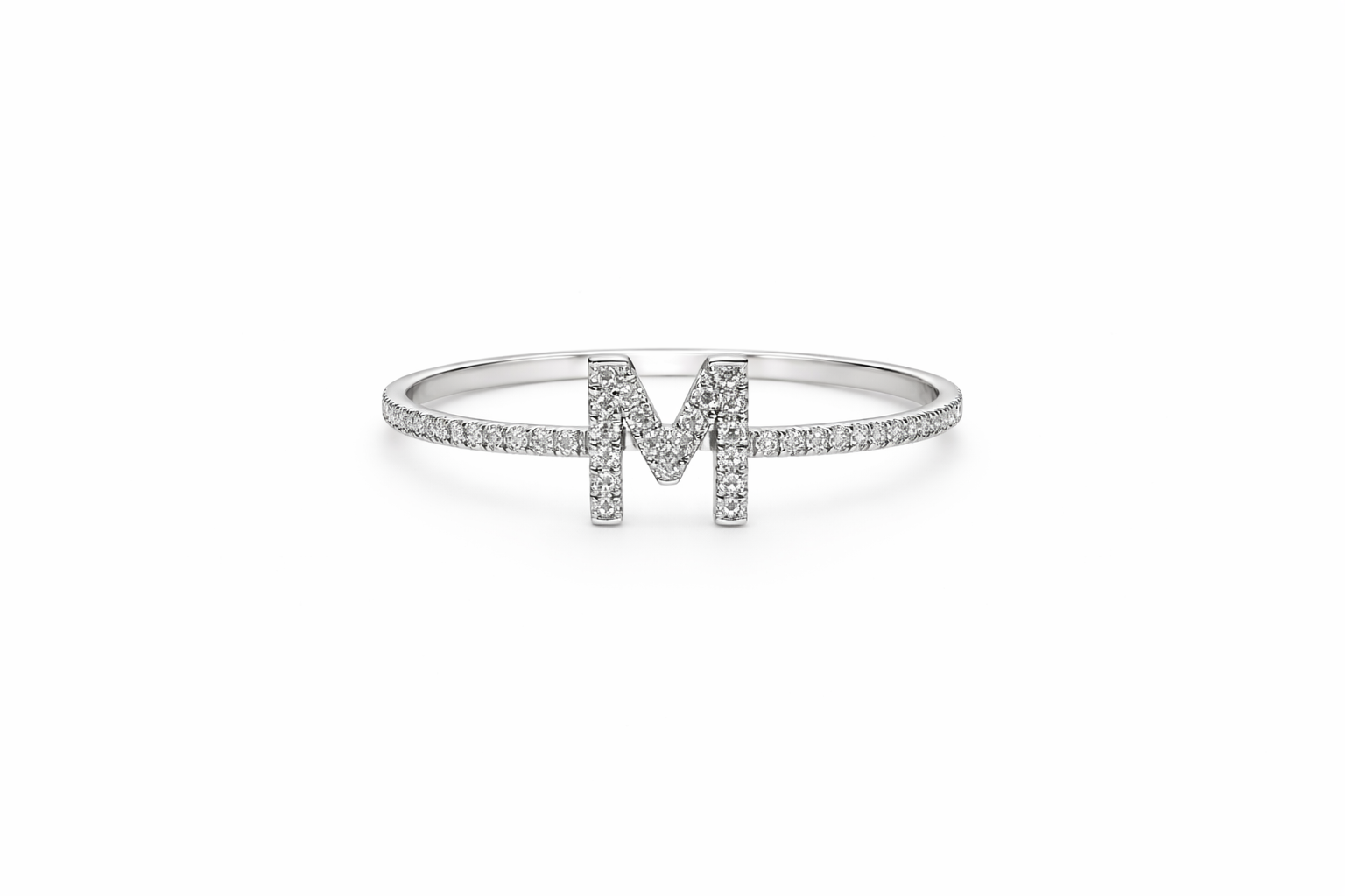 M Letter Ring