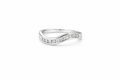 Wave Diamond Band Ring