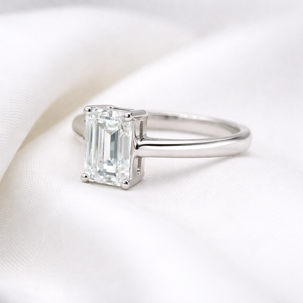 2.07 CT Emerald Lab ~ The Classic Setting