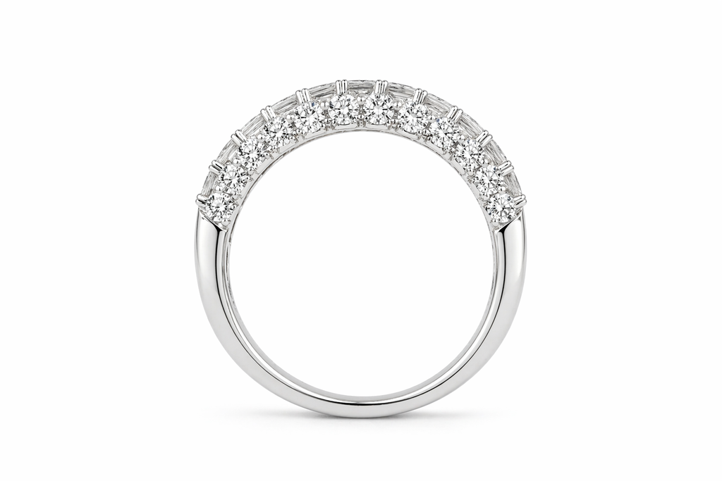 Row Diamond Pavé Band