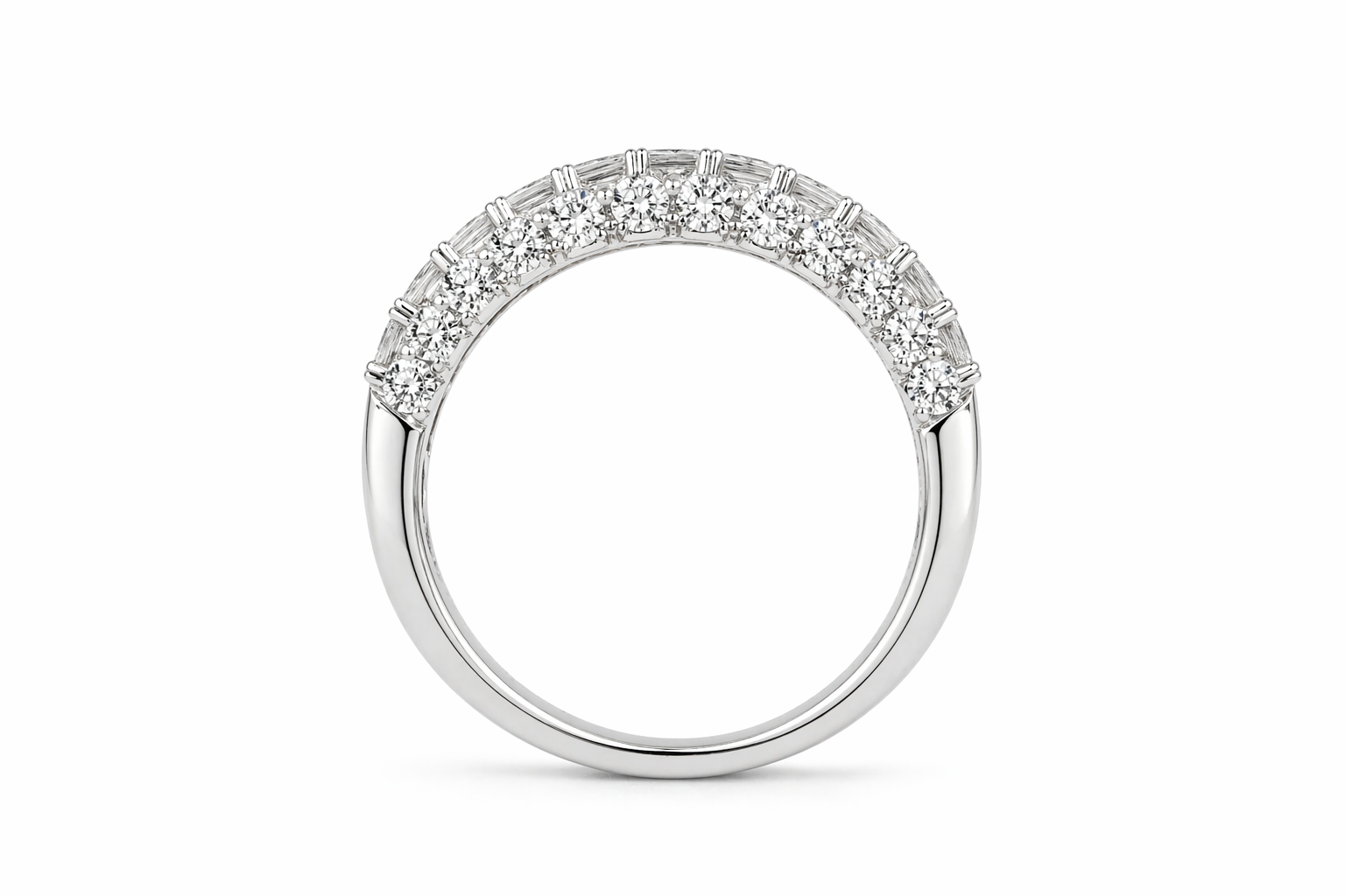 Row Diamond Pavé Band