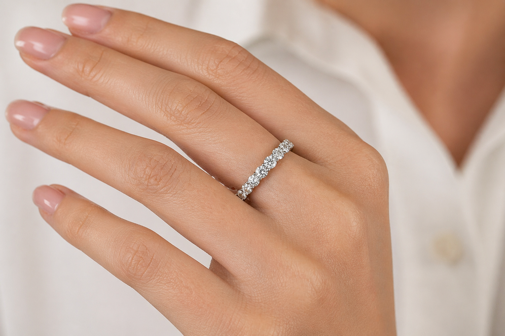 Seven-Stone Diamond Anniversary Ring