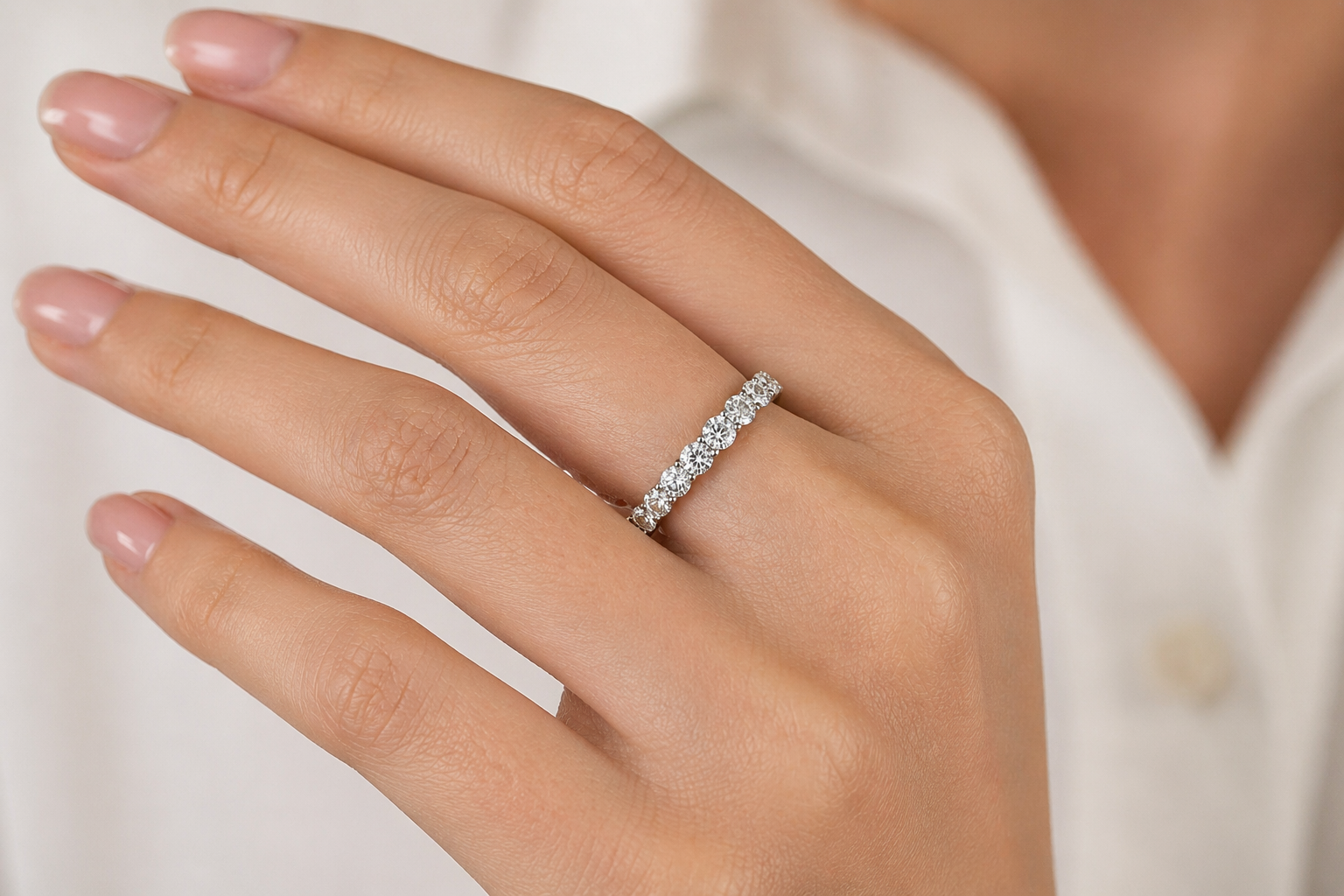 Seven-Stone Diamond Anniversary Ring