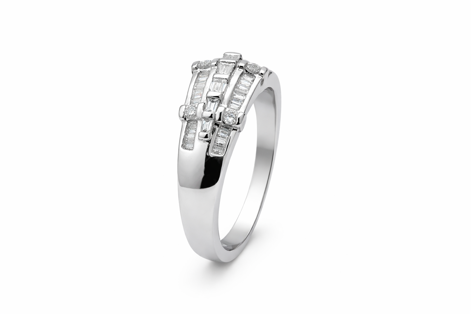 The Regent Baguette Diamond Ring
